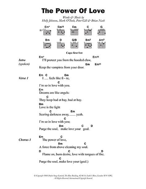 the power of love frankie goes to hollywood chords.